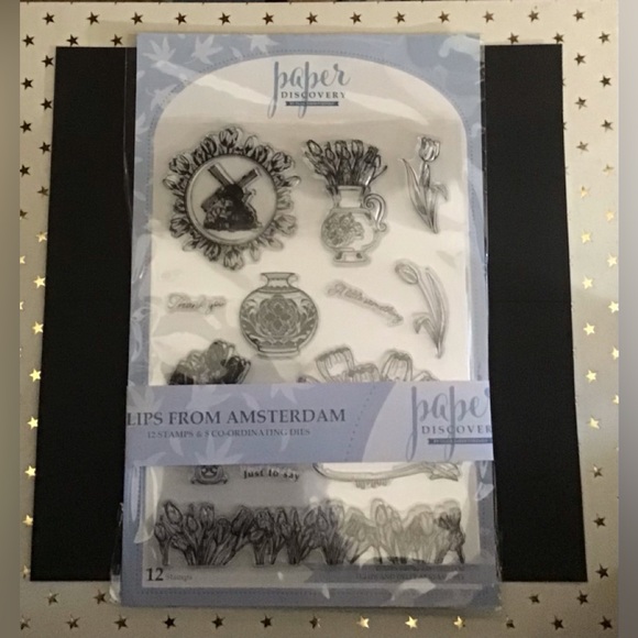 Paper Discovery Tulips from Amsterdam Stamp and Die Set - Picture 4 of 7